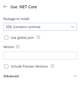 Azure DevOps - task settings