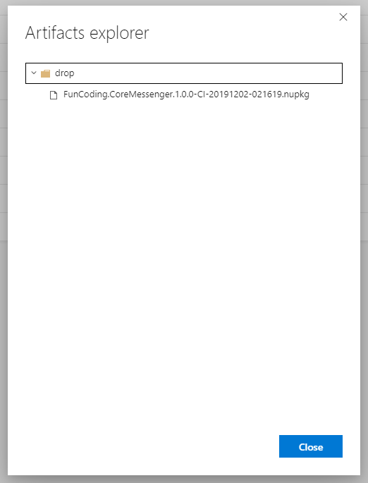 Azure DevOps - artifacts folder