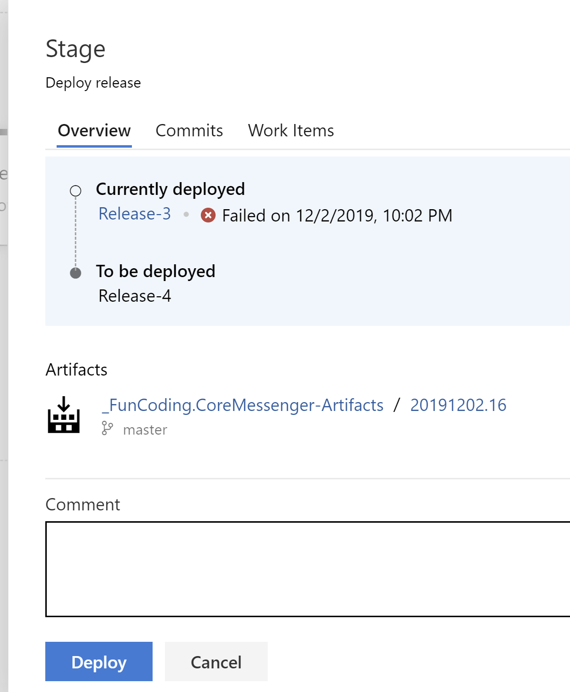 Azure DevOps - deploy