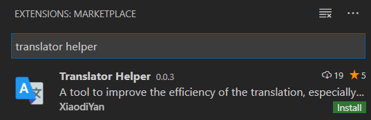 Install Translator Helper